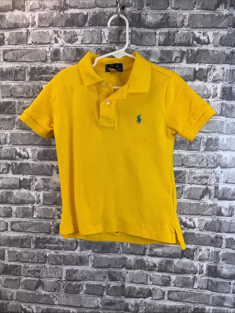 Polo by Ralph Lauren Bright Yellow Kids Polo with Blue Pony